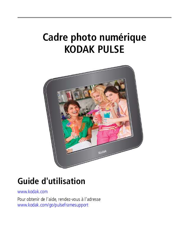 Guide utilisation KODAK PULSE DIGITAL FRAME  de la marque KODAK