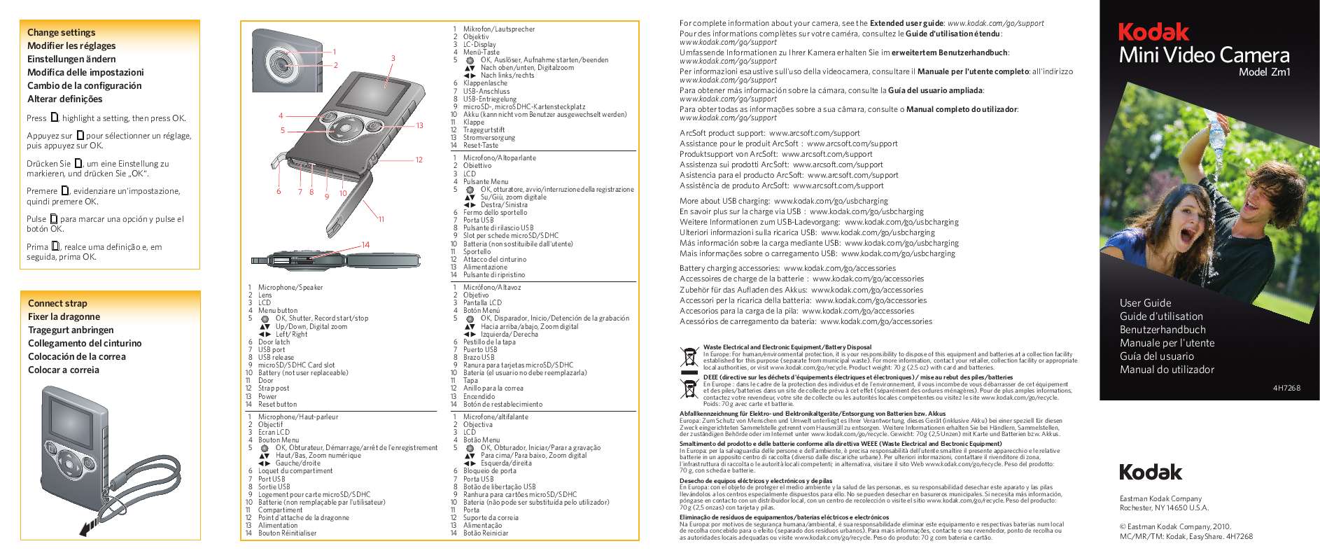 Guide utilisation KODAK ZM1  de la marque KODAK