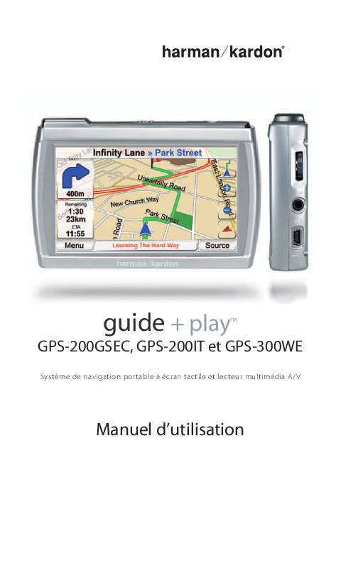 Guide utilisation HARMAN KARDON GPS-200 (ITALY) [GPS-200IT]  de la marque HARMAN KARDON