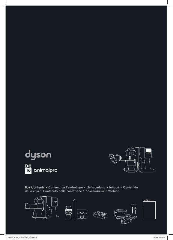Guide utilisation DYSON DC16 ANIMAL PRO de la marque DYSON