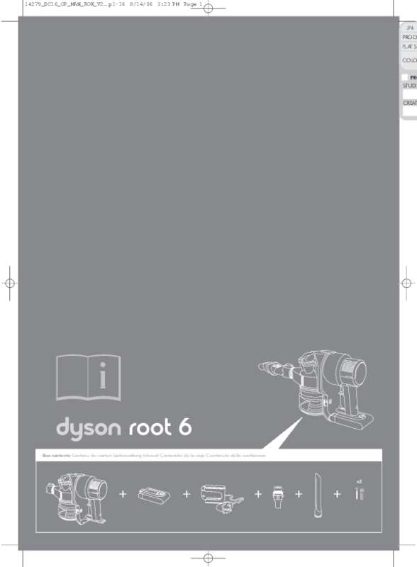 Guide utilisation DYSON DC16 ROOT 6 de la marque DYSON