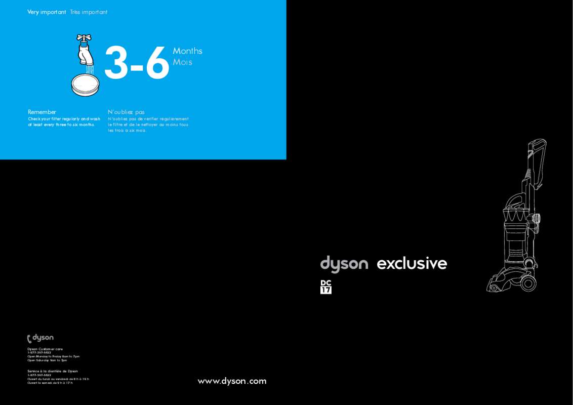 Guide utilisation DYSON DC17 de la marque DYSON