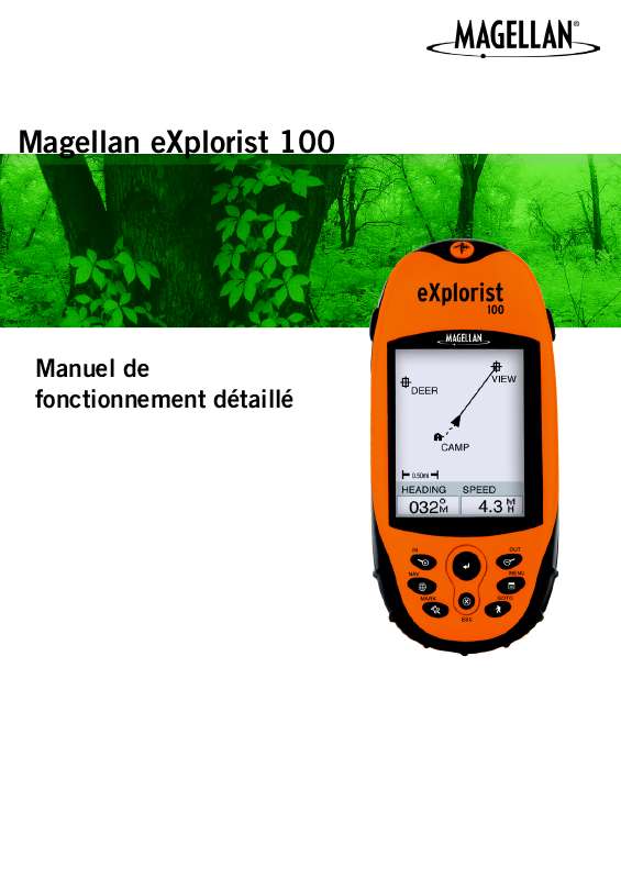 Guide utilisation MAGELLAN EXPLORIST 100  de la marque MAGELLAN
