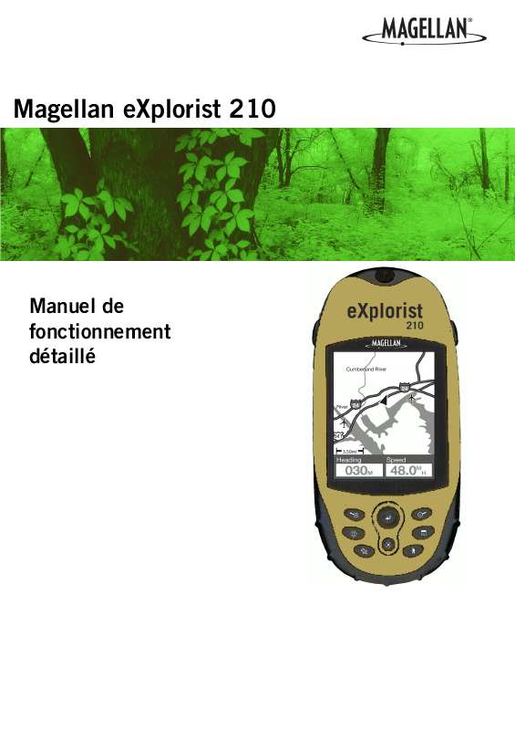 Guide utilisation MAGELLAN EXPLORIST 210  de la marque MAGELLAN