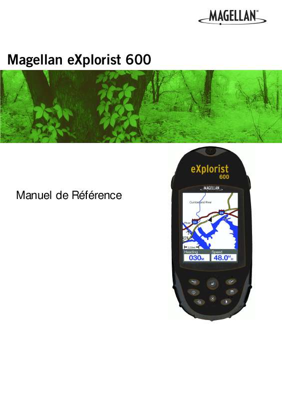 Guide utilisation MAGELLAN EXPLORIST 600  de la marque MAGELLAN