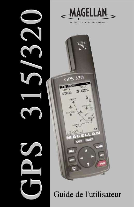 Guide utilisation MAGELLAN GPS 310 315  de la marque MAGELLAN