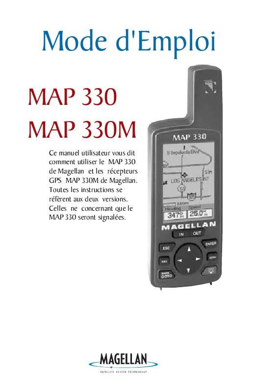 Guide utilisation MAGELLAN MAP 330M  de la marque MAGELLAN
