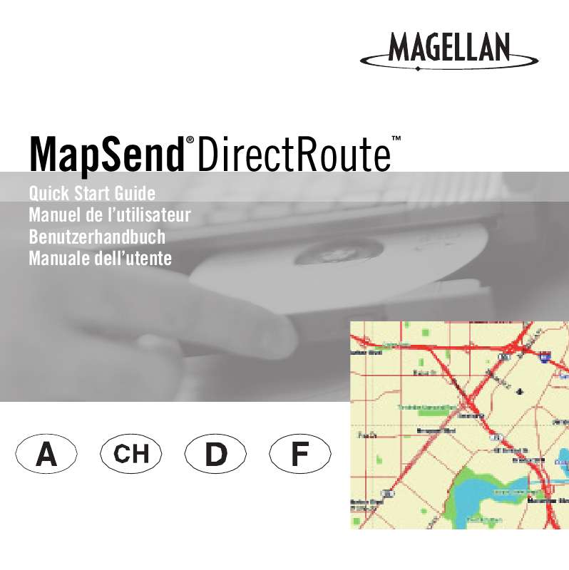 Guide utilisation MAGELLAN MAPSEND DIRECTROUTE  de la marque MAGELLAN