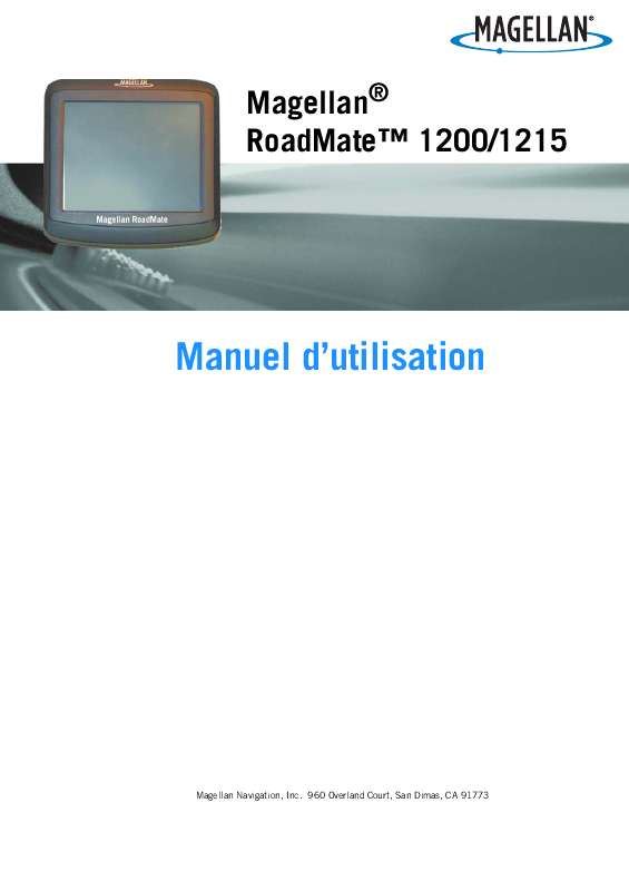 Guide utilisation MAGELLAN ROADMATE 1200  de la marque MAGELLAN