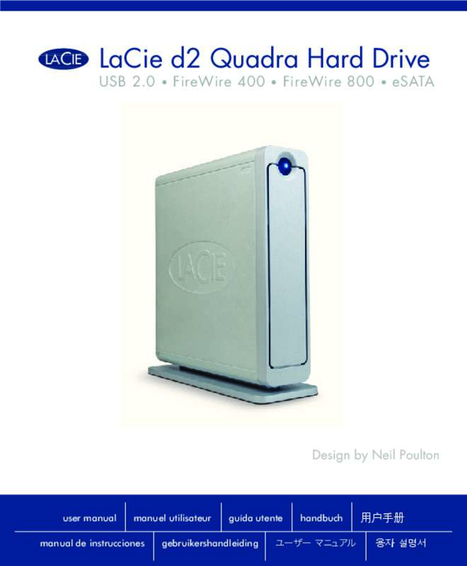 Guide utilisation LACIE D2 USB 3.0 2 TO  de la marque LACIE