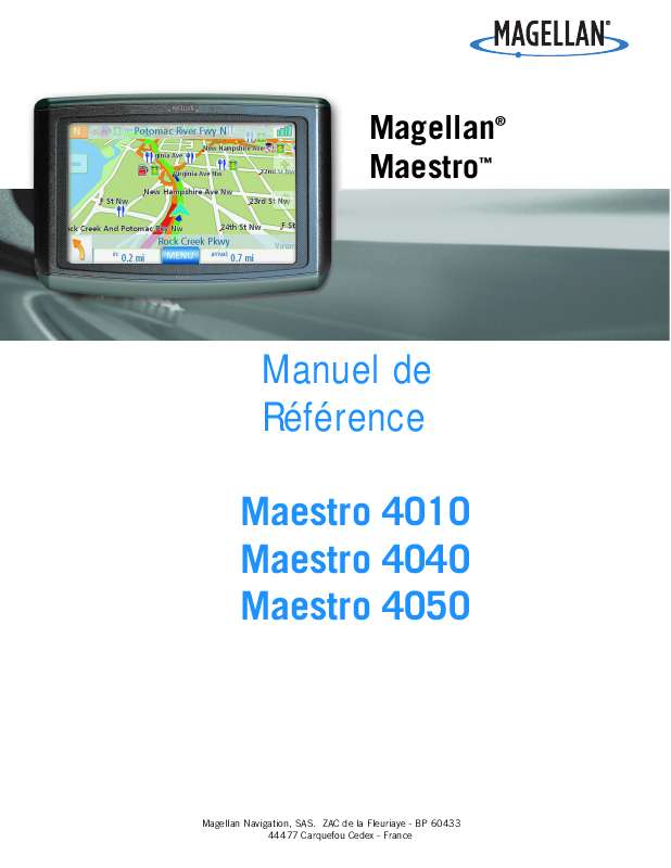 Guide utilisation MAGELLAN MAESTRO 4010  de la marque MAGELLAN