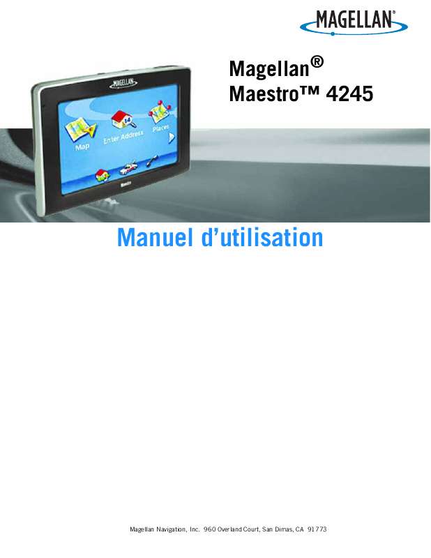 Guide utilisation MAGELLAN MAESTRO 4245  de la marque MAGELLAN
