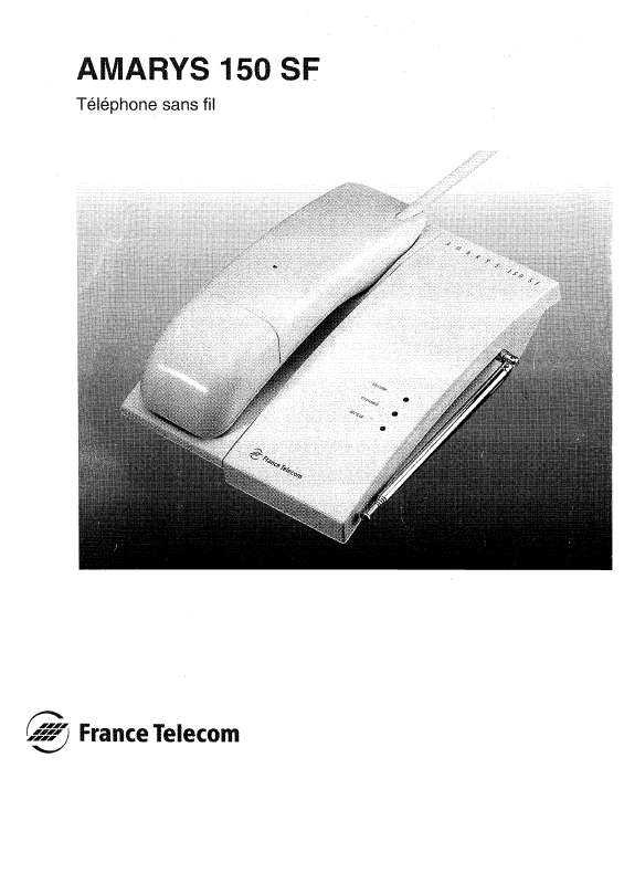 Guide utilisation FRANCE TELECOM AMARYS 150 SF  de la marque FRANCE TELECOM