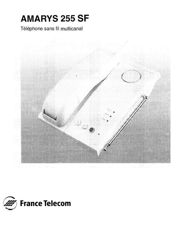 Guide utilisation FRANCE TELECOM AMARYS 255 SF  de la marque FRANCE TELECOM