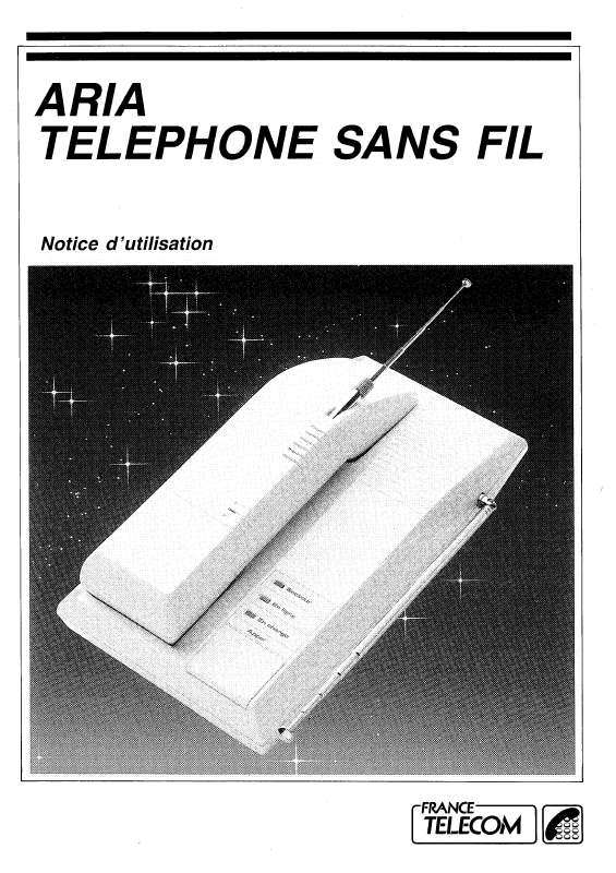 Guide utilisation  FRANCE TELECOM ARIA TELEPHONE SF  de la marque FRANCE TELECOM