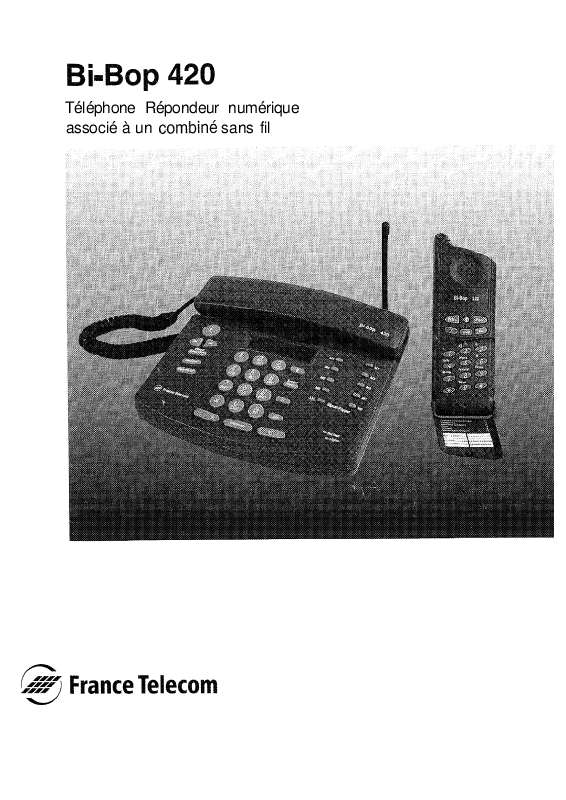 Guide utilisation  FRANCE TELECOM BIBOP 420  de la marque FRANCE TELECOM