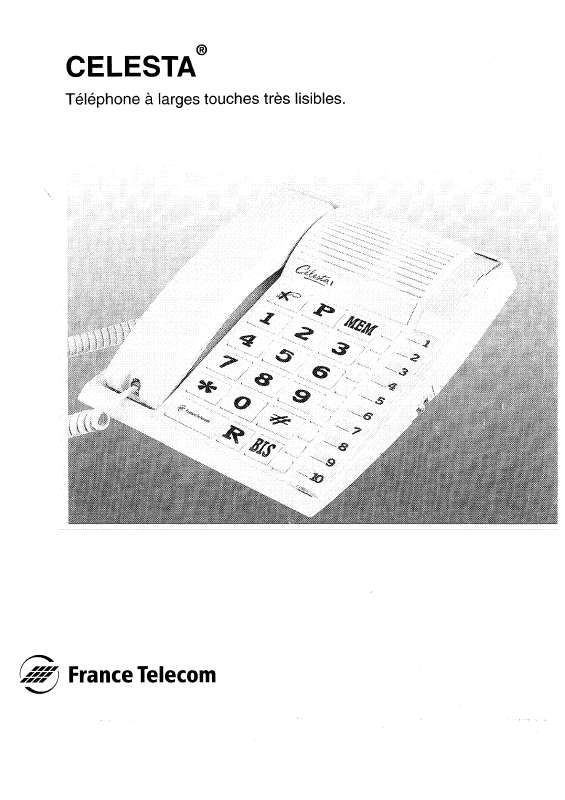 Guide utilisation  FRANCE TELECOM CELESTA  de la marque FRANCE TELECOM