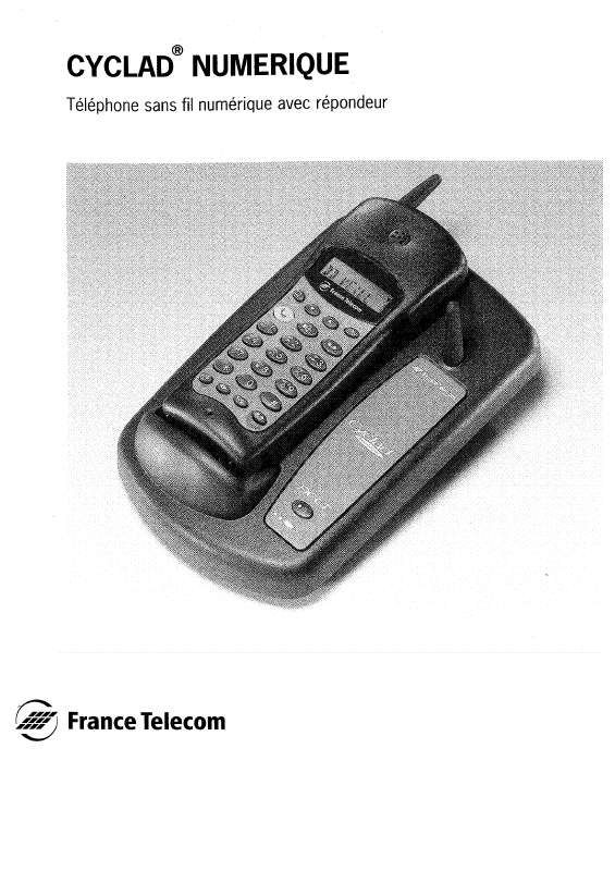 Guide utilisation  FRANCE TELECOM CYCLAD NUMERIQUE  de la marque FRANCE TELECOM