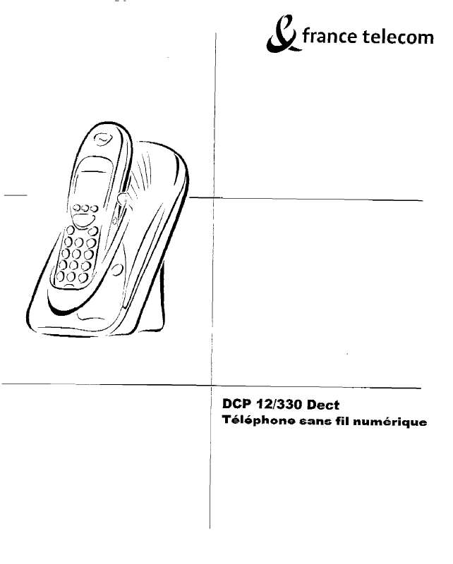 Guide utilisation  FRANCE TELECOM DCP 12 330 DECT  de la marque FRANCE TELECOM