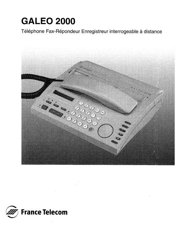 Guide utilisation  FRANCE TELECOM GALEO 2000  de la marque FRANCE TELECOM
