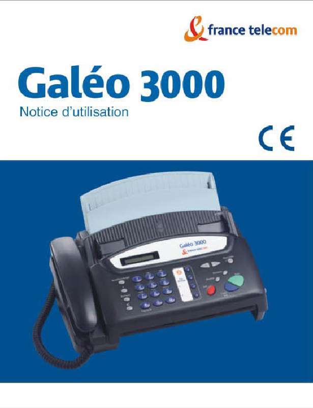 Guide utilisation  FRANCE TELECOM GALEO 3000  de la marque FRANCE TELECOM