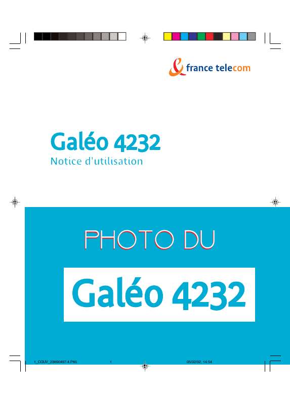 Guide utilisation  FRANCE TELECOM GALEO 4232  de la marque FRANCE TELECOM