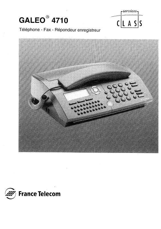 Guide utilisation  FRANCE TELECOM GALEO 4710  de la marque FRANCE TELECOM