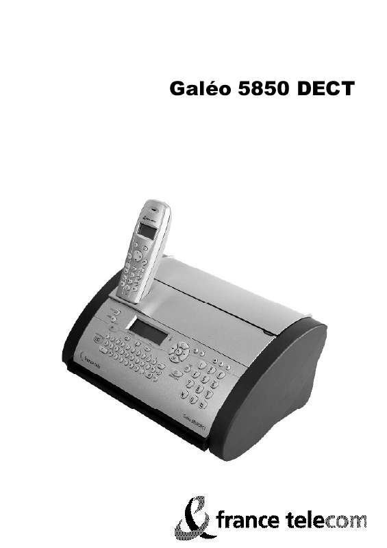 Guide utilisation  FRANCE TELECOM GALEO 5850  de la marque FRANCE TELECOM