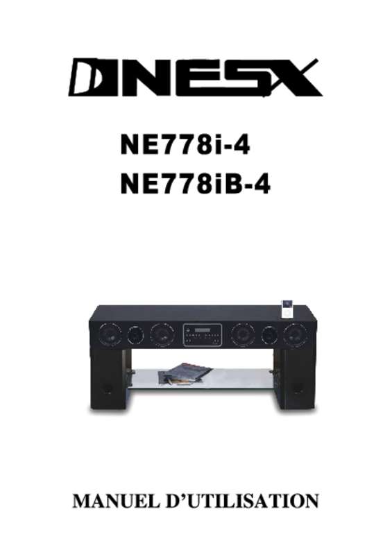 Guide utilisation  NESX NE778I-4  de la marque NESX