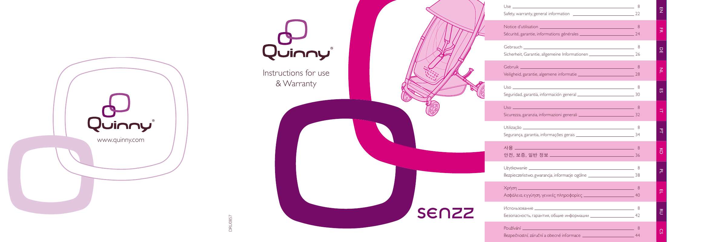 Guide utilisation QUINNY SENZZ  de la marque QUINNY
