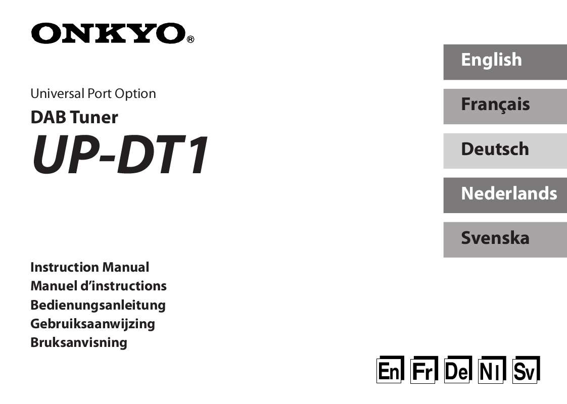 Guide utilisation  ONKYO UP-DT1  de la marque ONKYO