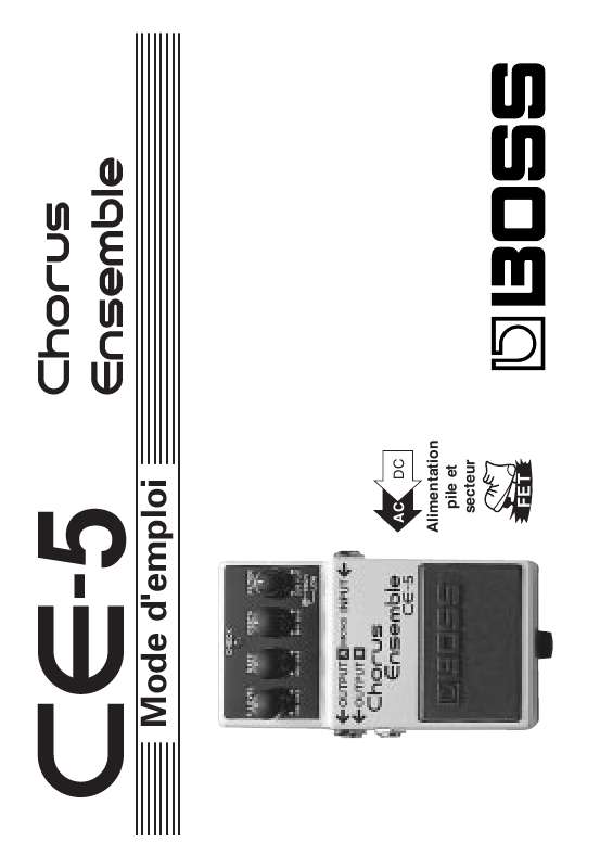 Guide utilisation BOSS CE-5  de la marque BOSS