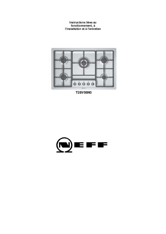 Guide utilisation NEFF T28V56N0 de la marque NEFF