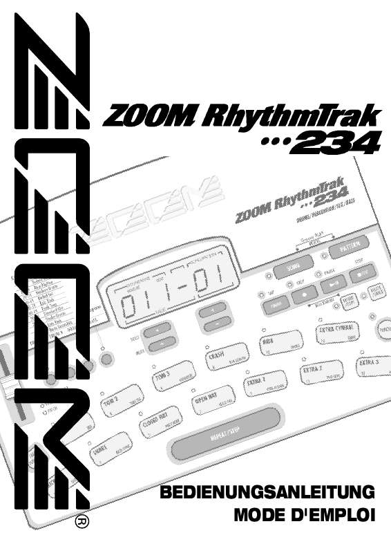 Guide utilisation  ZOOM RT-234  de la marque ZOOM