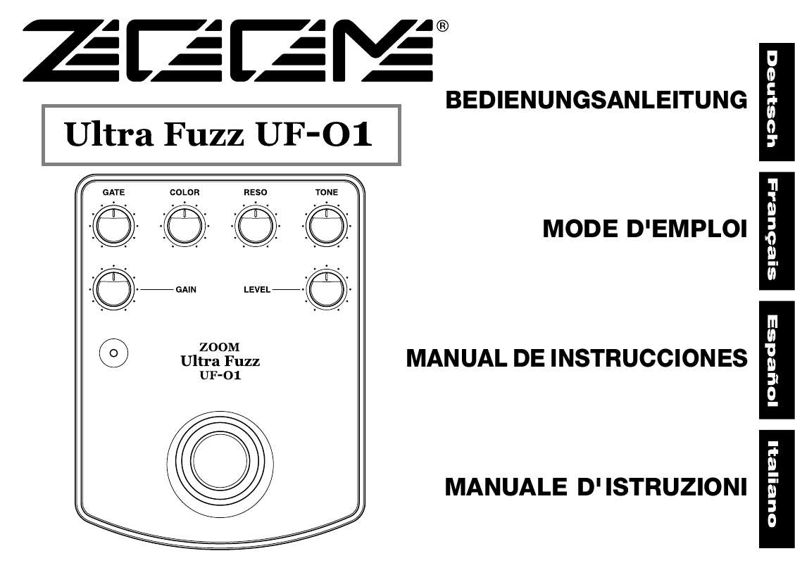 Guide utilisation  ZOOM UF-01  de la marque ZOOM