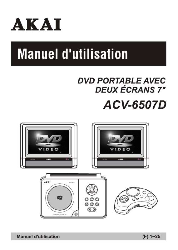 Guide utilisation  AKAI ACV6507D  de la marque AKAI