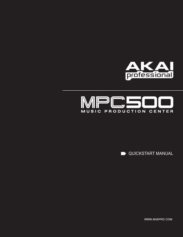 Guide utilisation  AKAI MPC500  de la marque AKAI