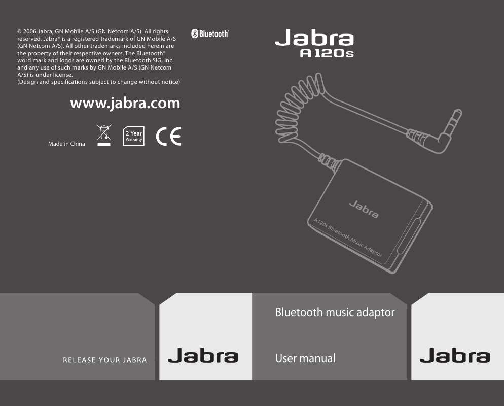 Guide utilisation JABRA A120S  de la marque JABRA