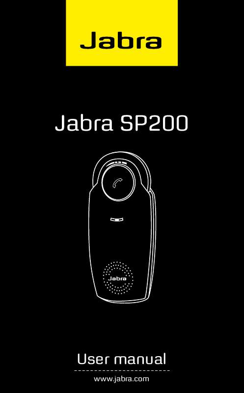 Guide utilisation JABRA SP200  de la marque JABRA