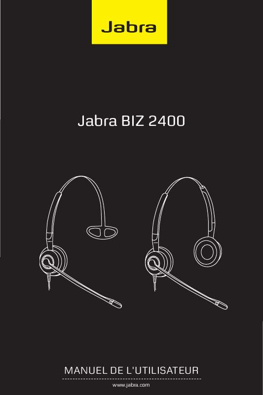Guide utilisation JABRA BIZ 2400  de la marque JABRA