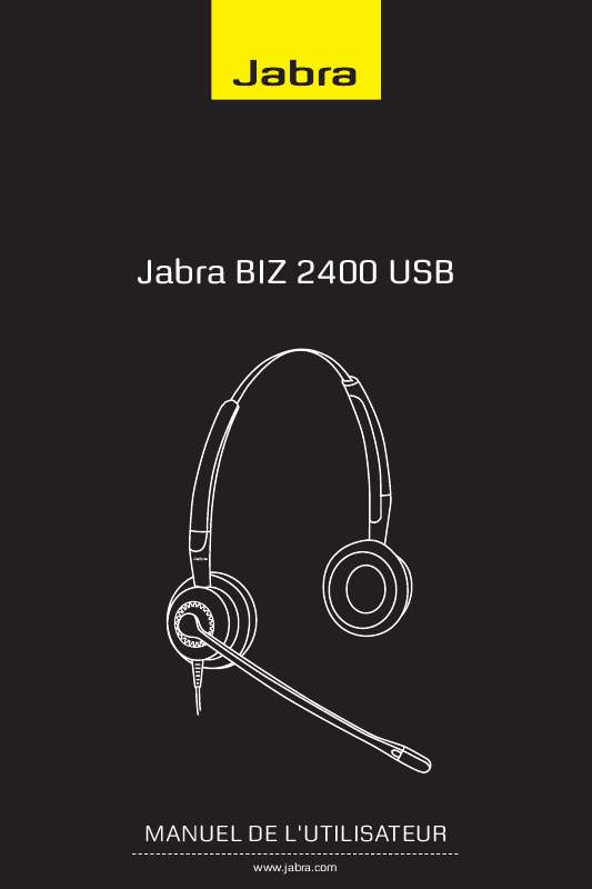 Guide utilisation JABRA BIZ 2400 USB  de la marque JABRA