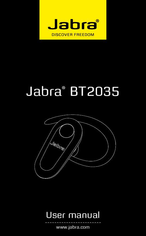 Guide utilisation JABRA BT2035  de la marque JABRA