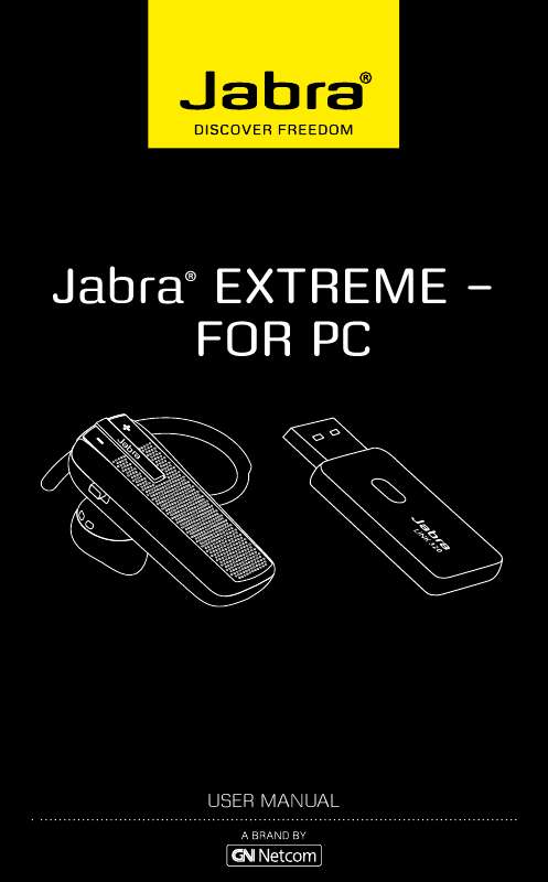 Guide utilisation JABRA EXTREME FOR PC  de la marque JABRA