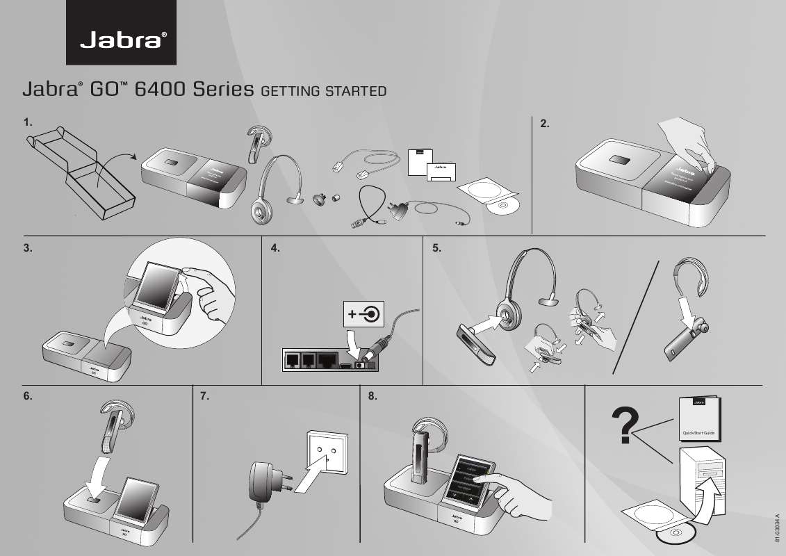 Guide utilisation JABRA GO 6400  de la marque JABRA