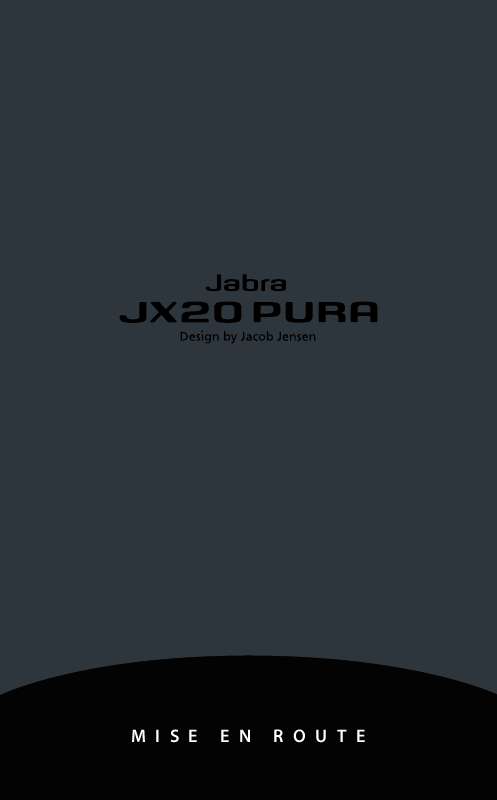 Guide utilisation JABRA JX20 PURA  de la marque JABRA