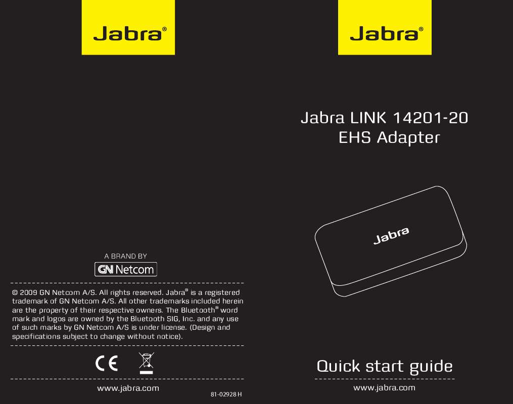 Guide utilisation JABRA LINK 14201-20  de la marque JABRA