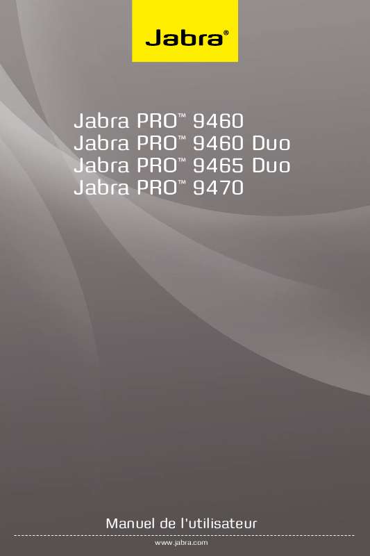Guide utilisation JABRA PRO 9465 DUO  de la marque JABRA