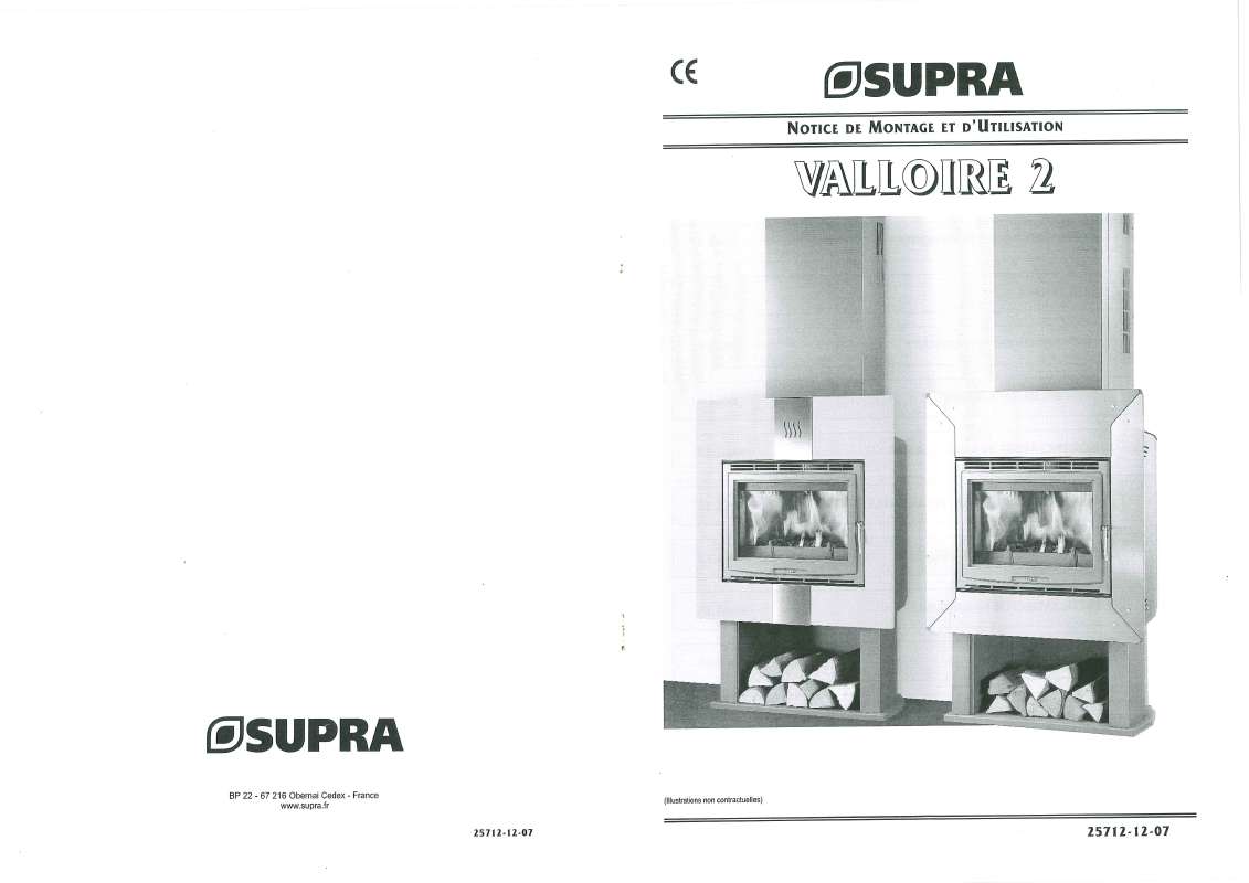 Guide utilisation SUPRA VALLOIRE 2  de la marque SUPRA