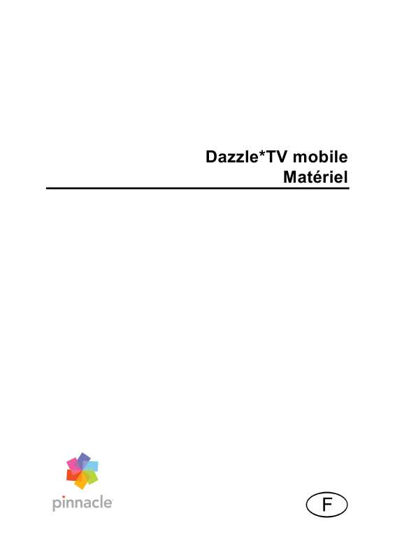 Guide utilisation  PINNACLE DAZZLE TV MOBILE  de la marque PINNACLE
