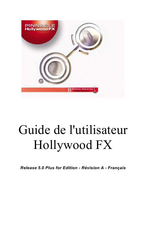 Guide utilisation  PINNACLE HOLLYWOOD FX V5  de la marque PINNACLE